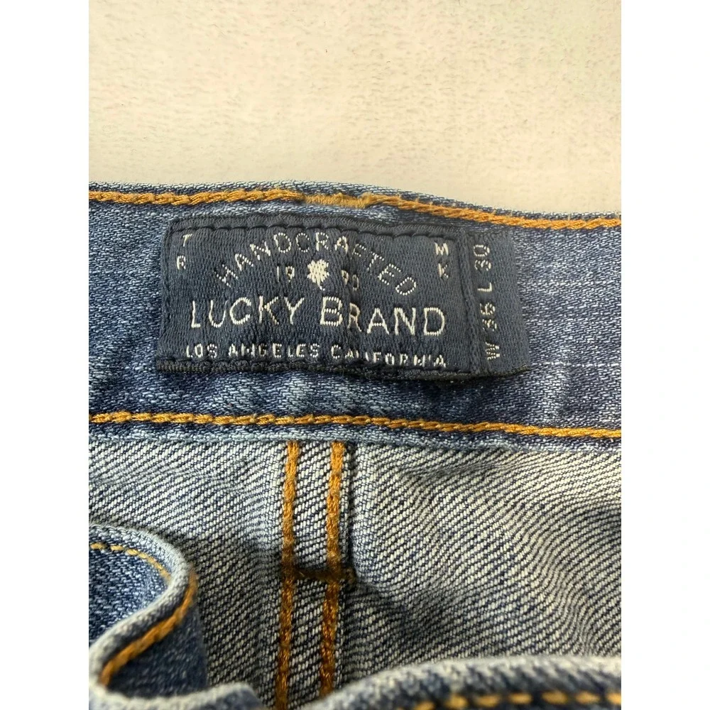 Lucky‎ Brand 221 Original Straight Jeans Mens 36x30 Medium Wash Blue Denim